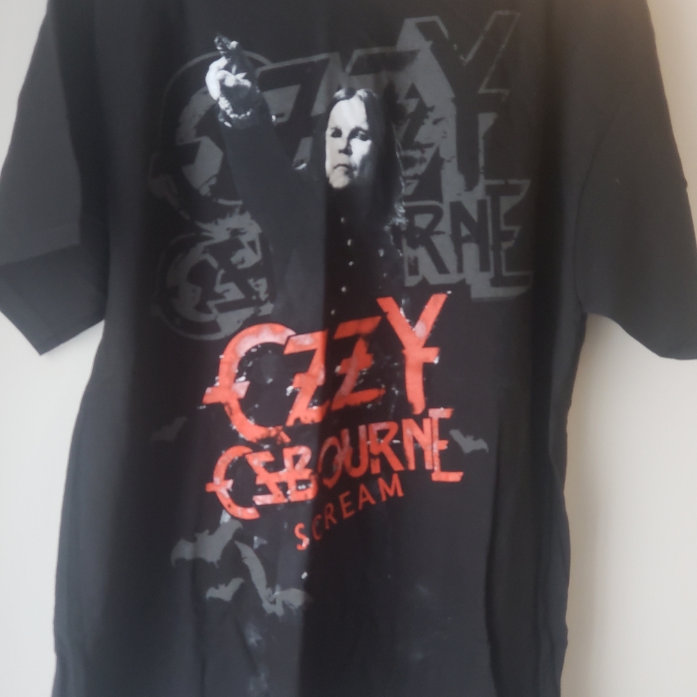 Black Graphic T-Shirt with Red Design